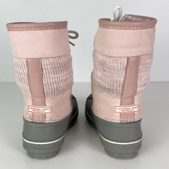 LONDON FOX PINK SPARKLY WARM LINED SNOWBOOTS - Picture 4 of 11